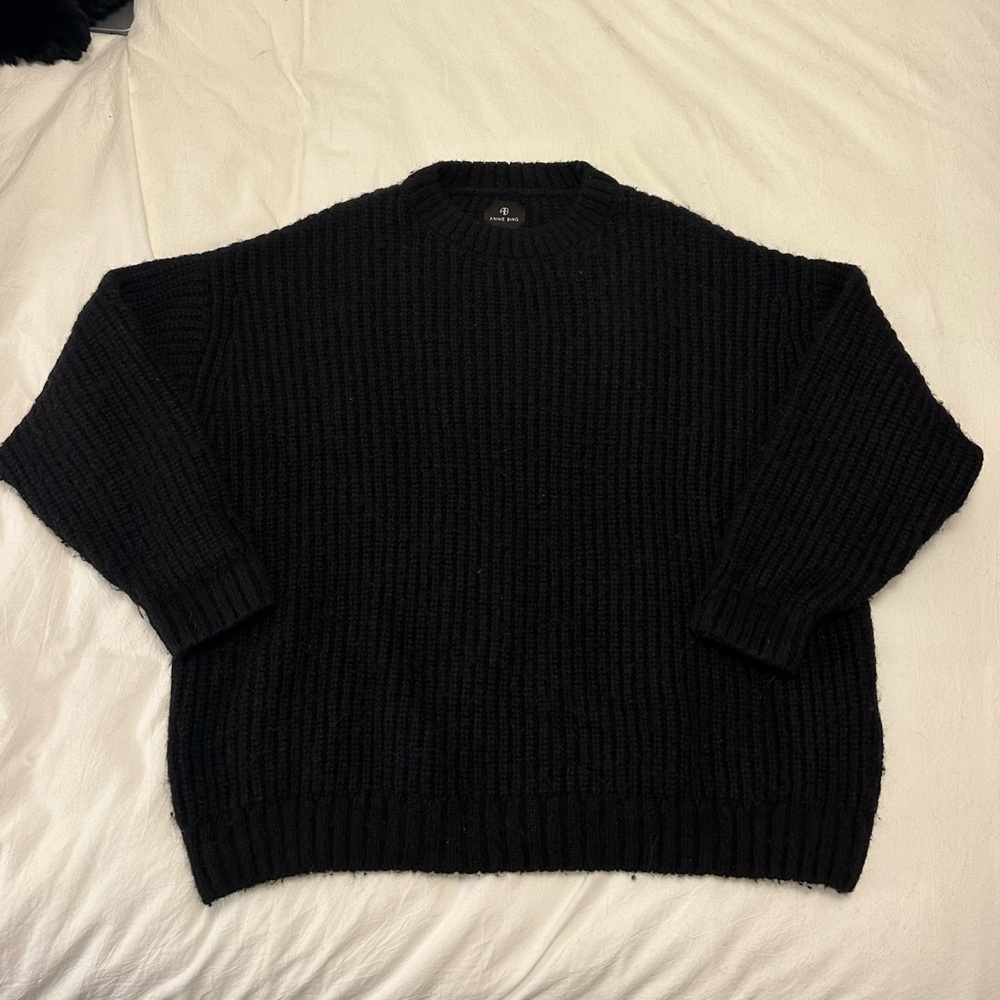 Anine Bing women’s size medium oversized black sweater